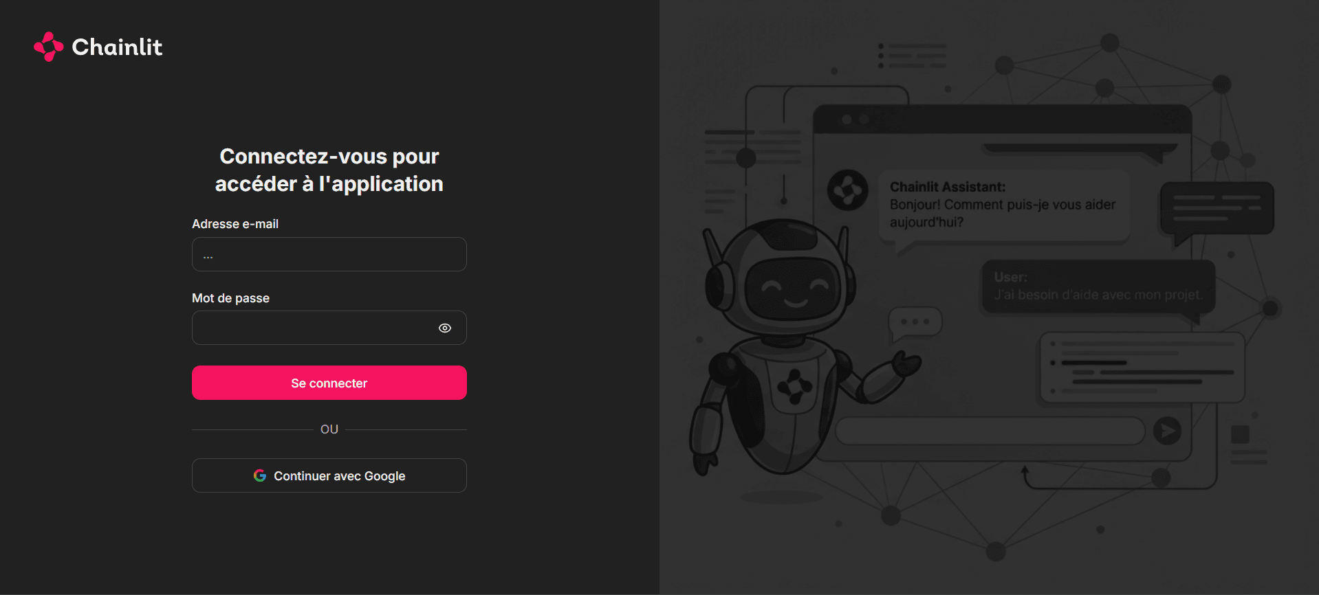 Aperçu du projet Chatbot IA